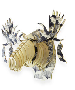 Trophée bois Elan Japon