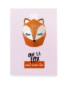 Affiche mini trophée Renard