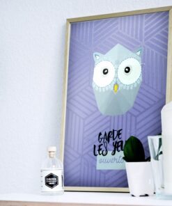 Alternative view of Affiche mini trophée Hibou