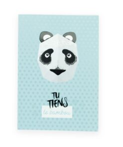 Affiche mini trophée Panda