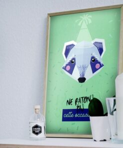 Alternative view of Affiche mini trophée Raton