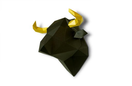 Taureau en papier 3D