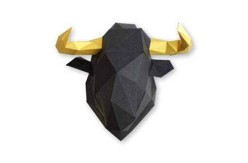 Taureau en papier 3D – Image 4