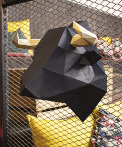Alternative view of Taureau en papier 3D
