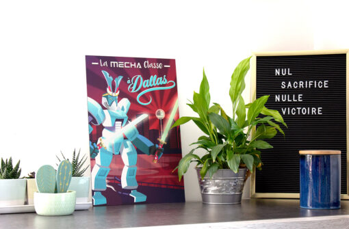 Tableau métallisé Mecha Classe – Image 2