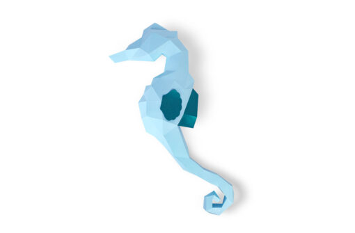 Hippocampe en papier 3D