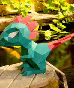 Alternative view of Petit dino en papier 3D