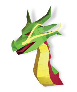 Dragon asiatique en papier 3D