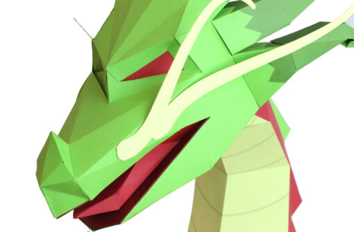 Dragon asiatique en papier 3D – Image 3