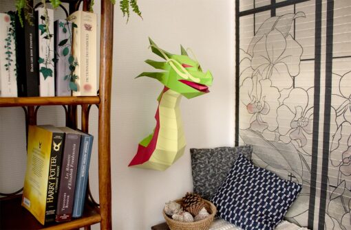 Dragon asiatique en papier 3D – Image 2