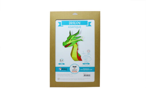Dragon asiatique en papier 3D – Image 6