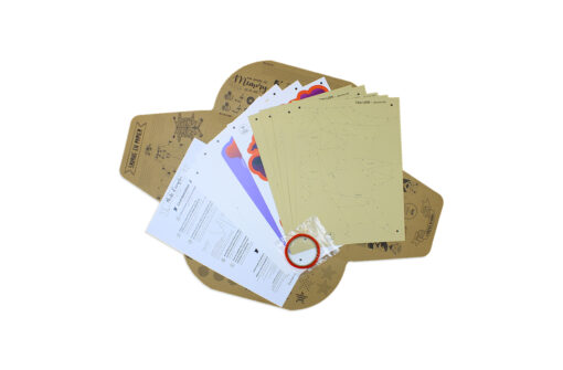 Lion en papier fond carte – Image 6