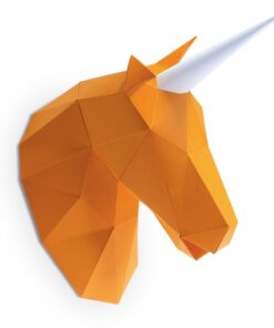 Alternative view of Petite licorne en papier 3d