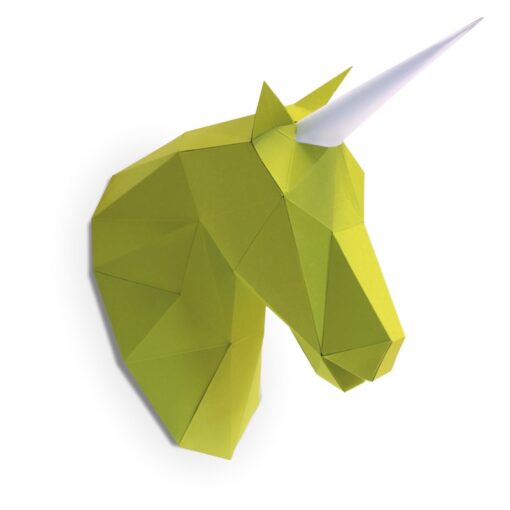 Petite licorne en papier 3d