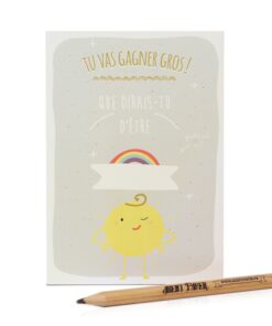 Carte à gratter gros sable
