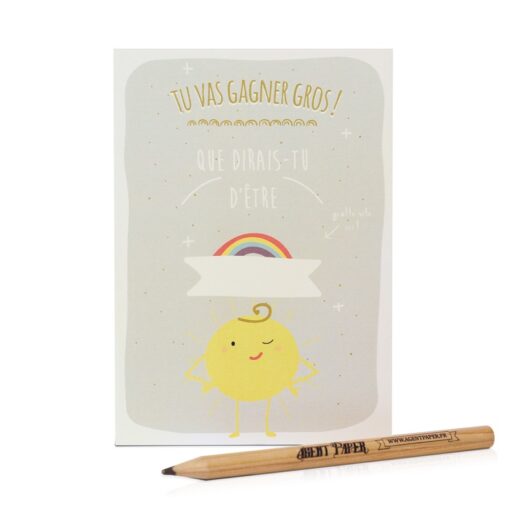 Carte à gratter gros sable