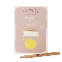 Carte à gratter magique prune