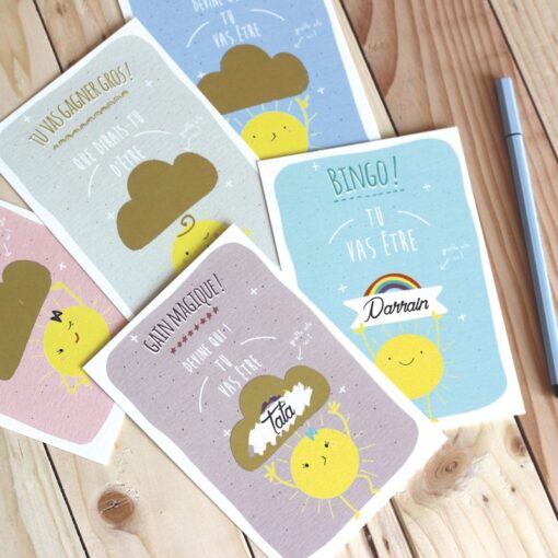 Carte à gratter magique prune – Image 2