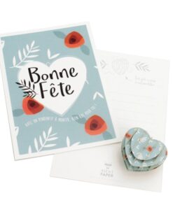 Carte bonne fête coeur