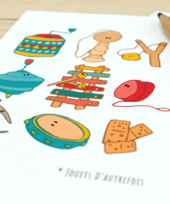 Alternative view of Carte postale jouets d'autrefois