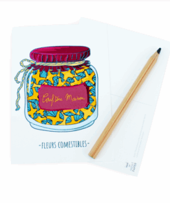 Carte postale fleurs comestibles