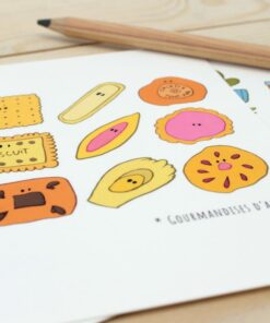 Alternative view of Carte postale gourmandises