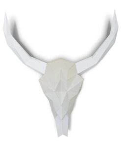 Alternative view of Crâne de bison en papier
