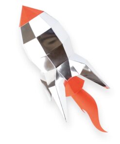 Fusée en papier 3D