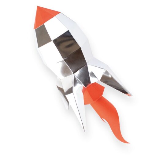 Fusée en papier 3D