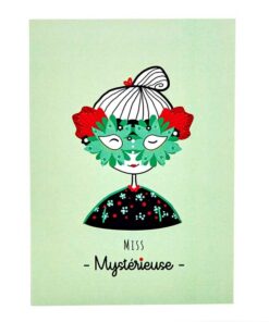 Carte postale Petits Caractères Mystèrieuse