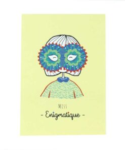 Carte postale Petits Caractères Enigmatique