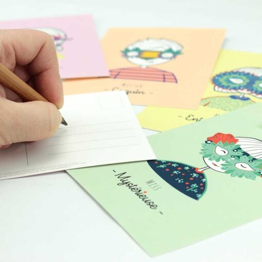 Carte postale Petits Caractères Coquin – Image 2