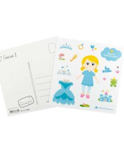 Alternative view of Carte anniversair stickers filles