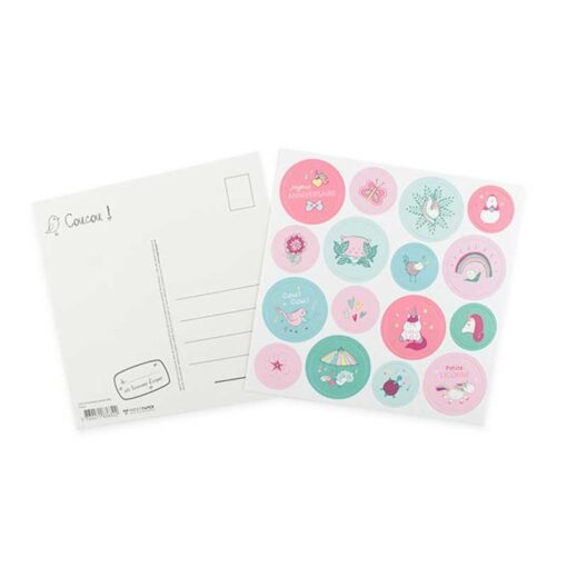 Carte anniversaire stickers nature – Image 3