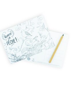 Carte à colorier La pêche