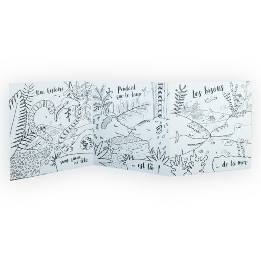Carte à colorier accordéon