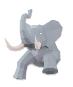 Elephant en papier 3D