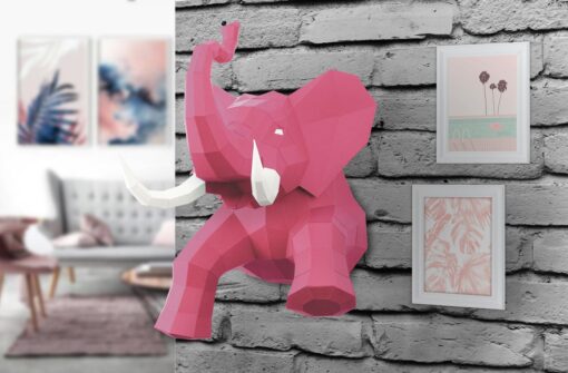Elephant en papier 3D – Image 3