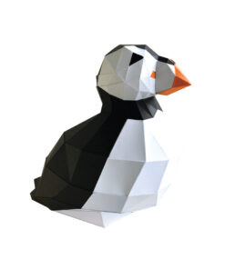 Macareux en papier 3D