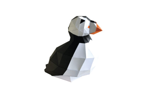 Macareux en papier 3D