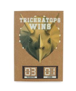 Carnet cuir Tricératops