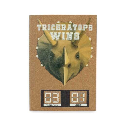 Carnet cuir Tricératops