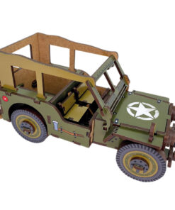 Trophée en bois Voiture militaire