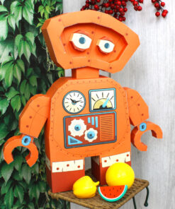 Alternative view of Robot en papier 3D