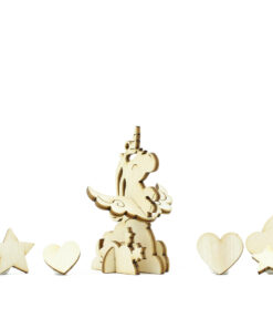 Les p'tits bidules en bois Licorne nuages