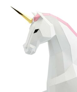 Alternative view of Grande licorne en papier 3D