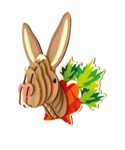 Trophée en bois Lapin des champs