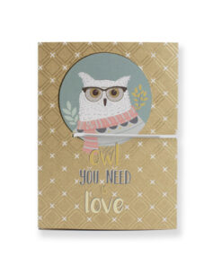Carnet kraft Hibou