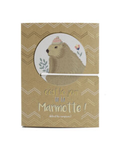 Carnet kraft Marmotte