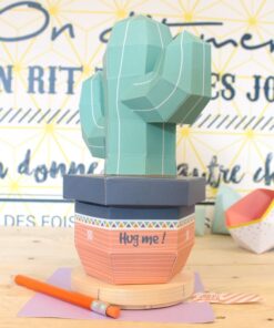 Alternative view of Cactus en papier 3d